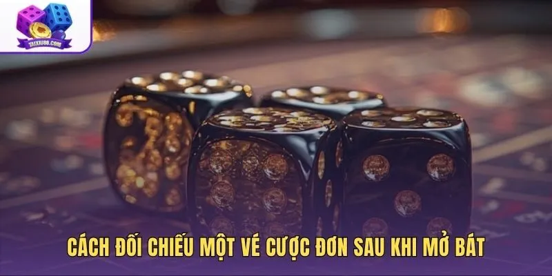 Các bước kiểm tra số đã chọn và tiền thưởng của một phiên Sic Bo